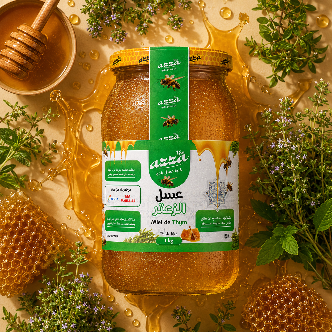 Miel d'origan-عسل الزعتر Azzabio – Image 2